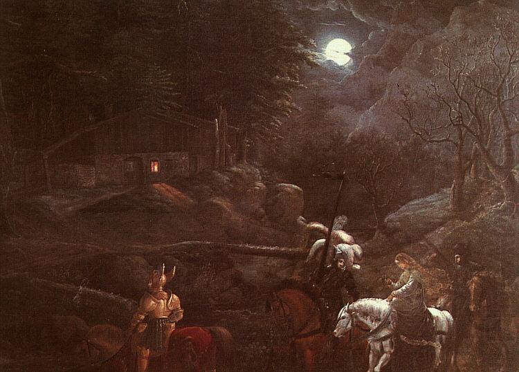Knights Before a Charcoal Burner's Hut, Franz Pforr